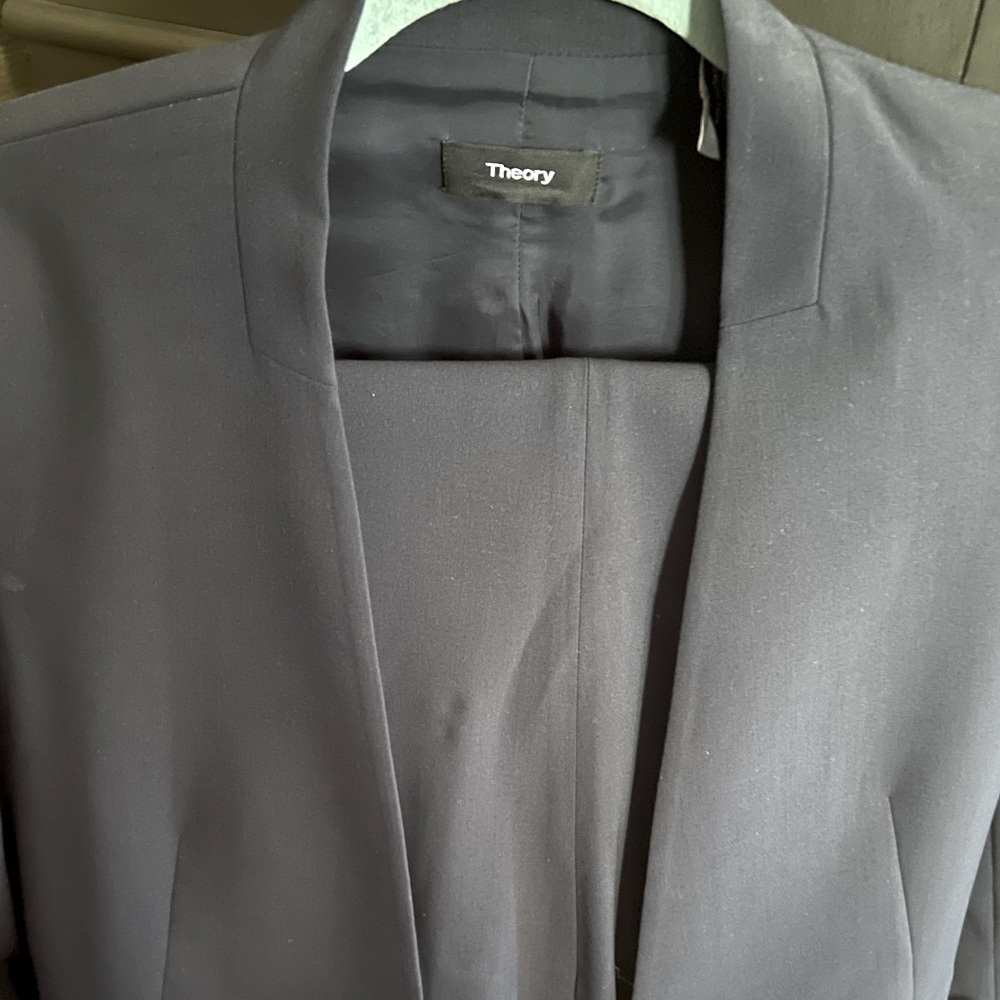 Theory deep navy women’s suit
